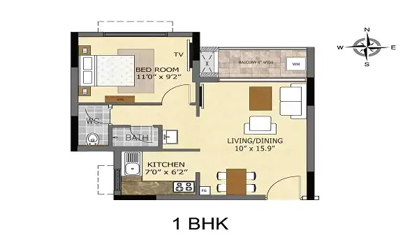 Featured Image of 1 Bhk Floor Plan Sobha Brooklyn Towers