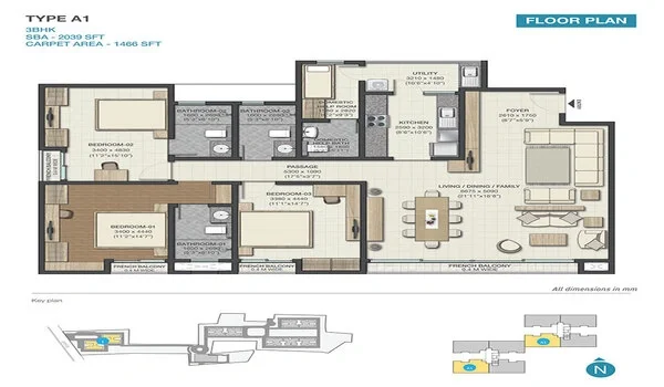 Featured Image of 2 Bhk Floor Plan Sobha Arena