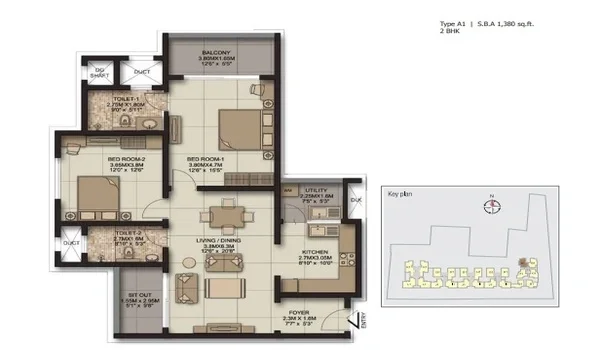 Featured Image of 2 Bhk Floor Plan Sobha Habitech