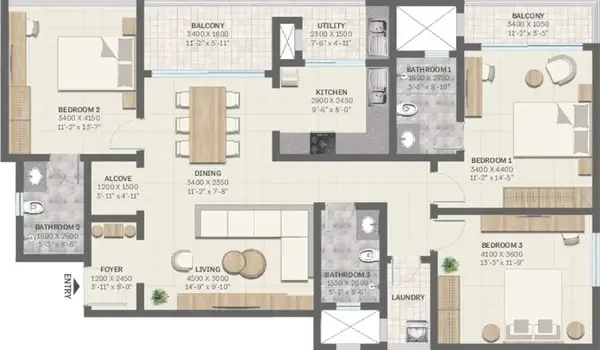 Featured Image of 4 Bhk Floor Plan Sobha Elysia