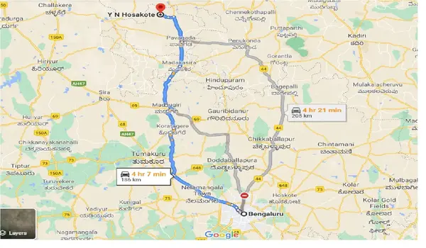Featured Image of  Hoskote Bangalore Distance