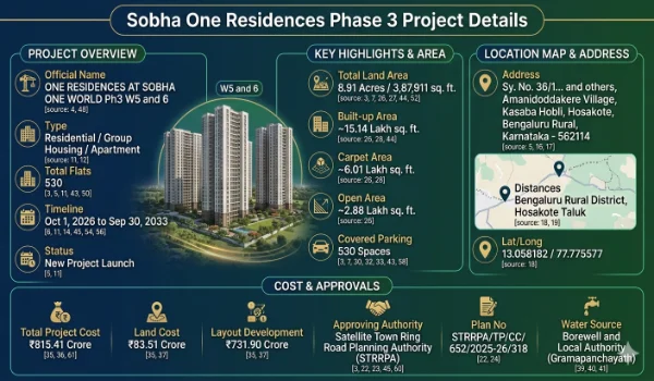 Featured Image of Sobha One Residences Phase 3 Project Details