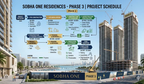 Featured Image of Sobha One Residences Phase 3 Project Schedule