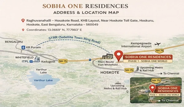 Featured Image of Sobha One Residences Address And Map